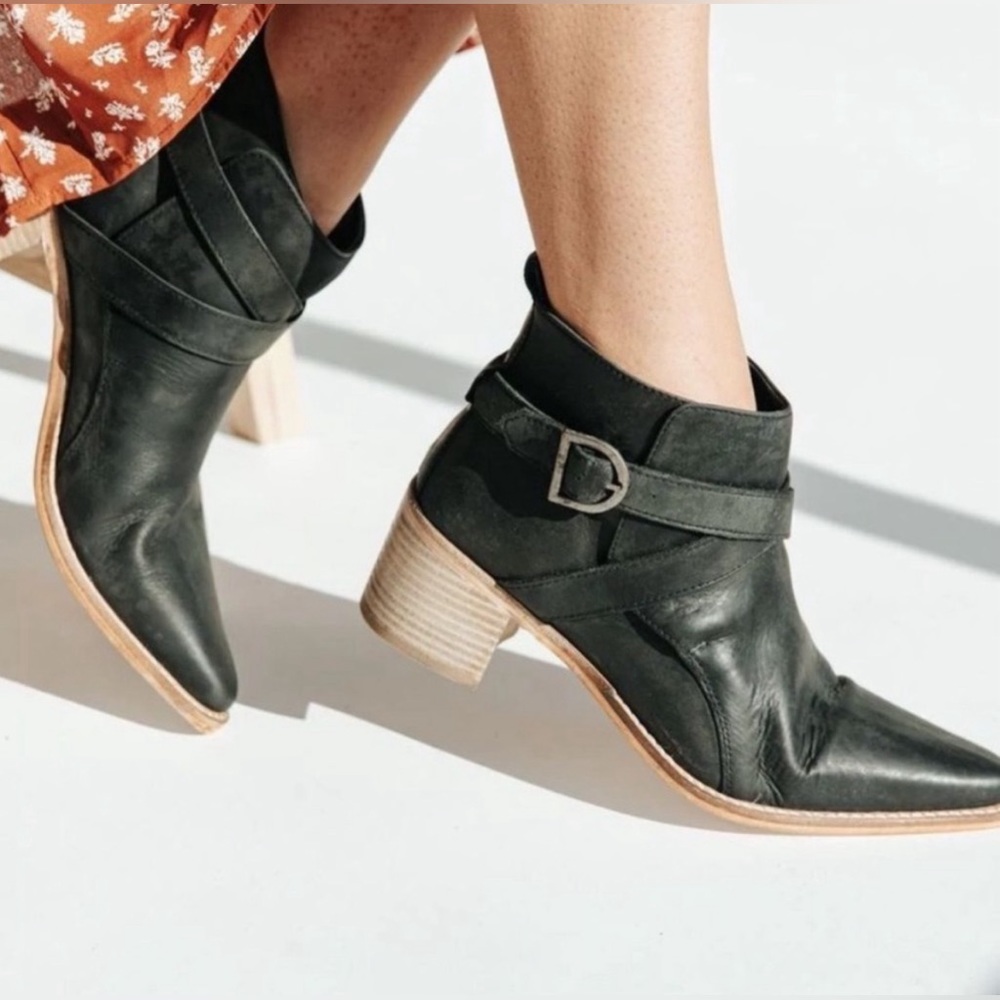Free People Back Loop Ankle Boots